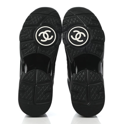 Chanel Kid Suede Calfskin Mens Sneakers 41 Black 5 of 8