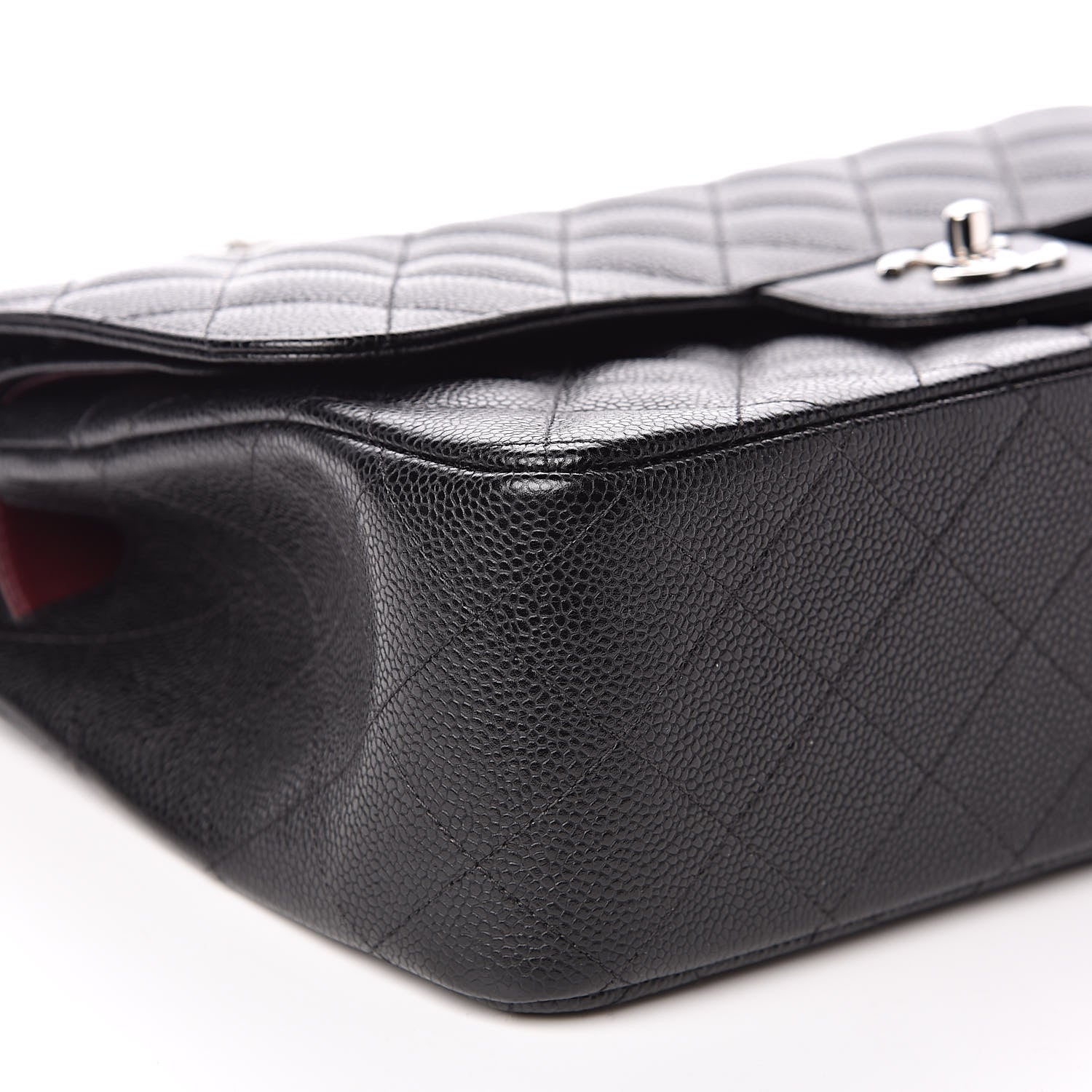 Chanel Caviar Quilted Jumbo Double Flap Black 8 of 10