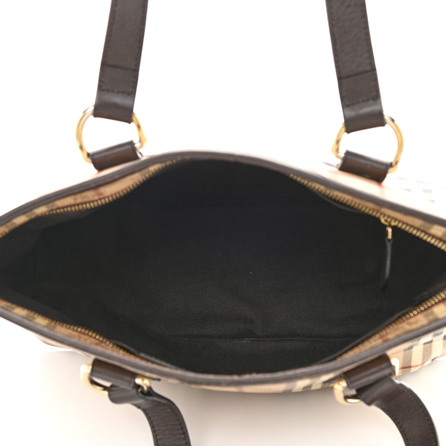 Burberry Haymarket Check Medium Tote Chocolate 4 of 13