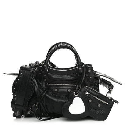 Balenciaga Agneau Arena Neo Cagole Handbag XS Black 1 of 8