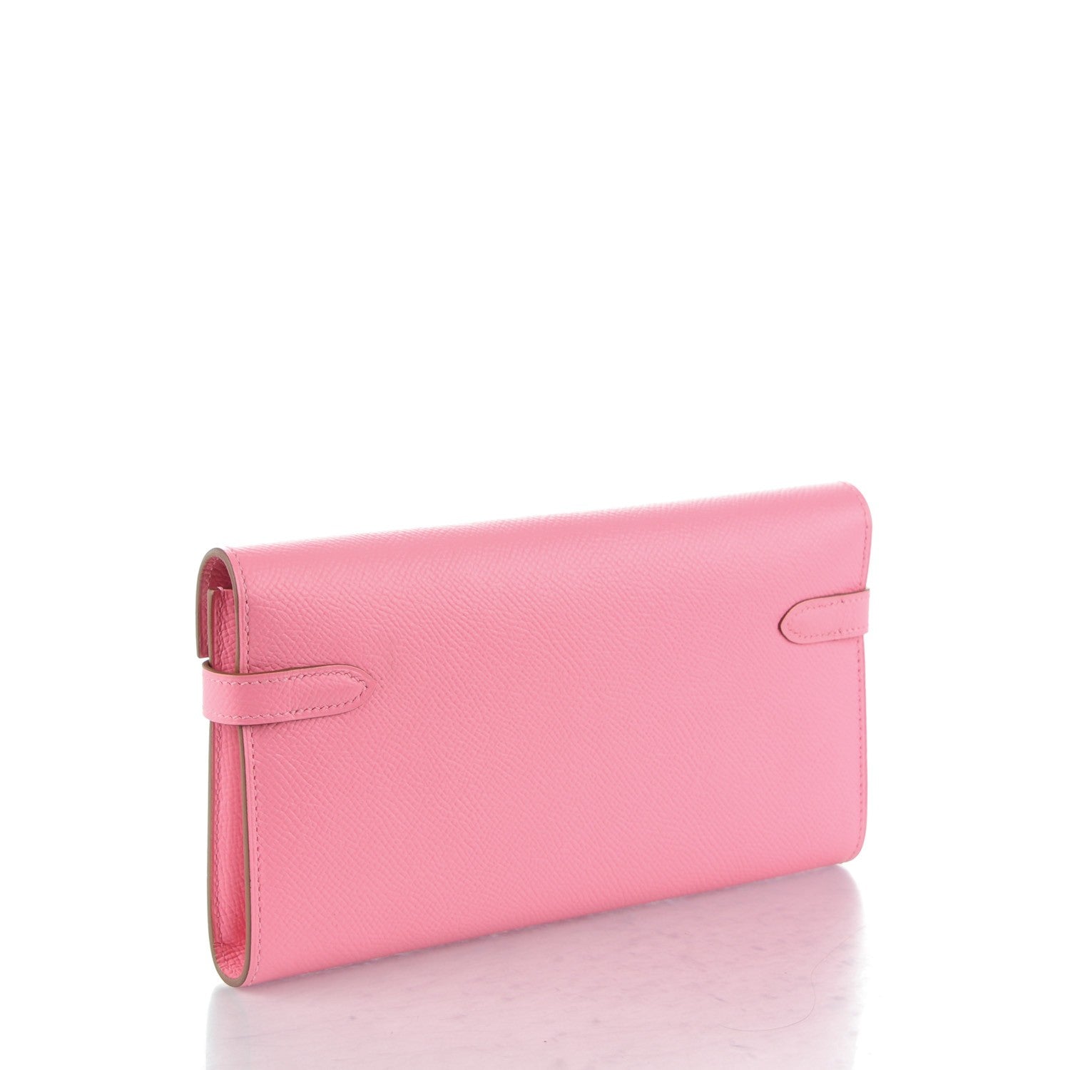 Hermes Epsom Kelly Longue Wallet Rose Confetti 3 of 9