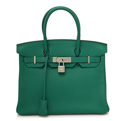 Hermes Togo Verson Birkin 30 Vert Vertigo Vert Fonce 1 of 12