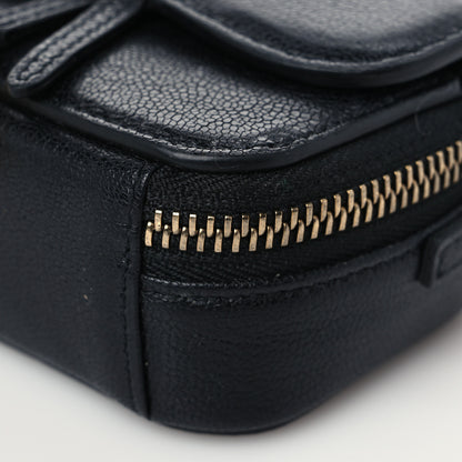 Christian Dior Goatskin Mini Saddle Pouch Black 8 of 8