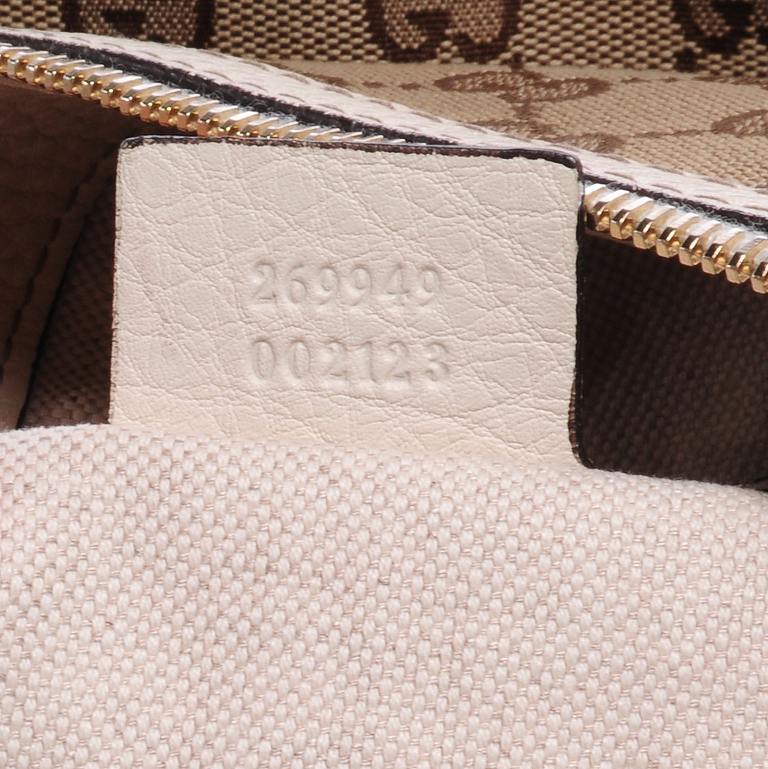 Gucci Monogram Medium Bella Hobo Off White 7 of 8