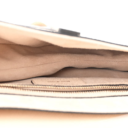 Christian Dior Grained Calfskin Saddle Bag With Strap Caramel Beige 5 of 12