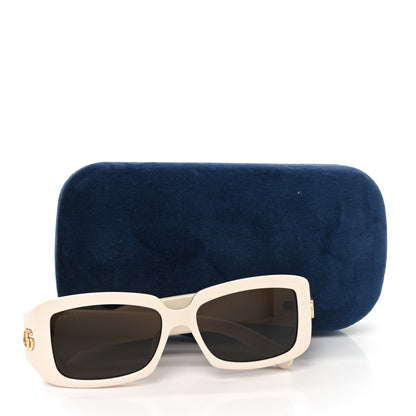 Gucci Acetate Rectangular Sunglasses GG1403SK White 7 of 7