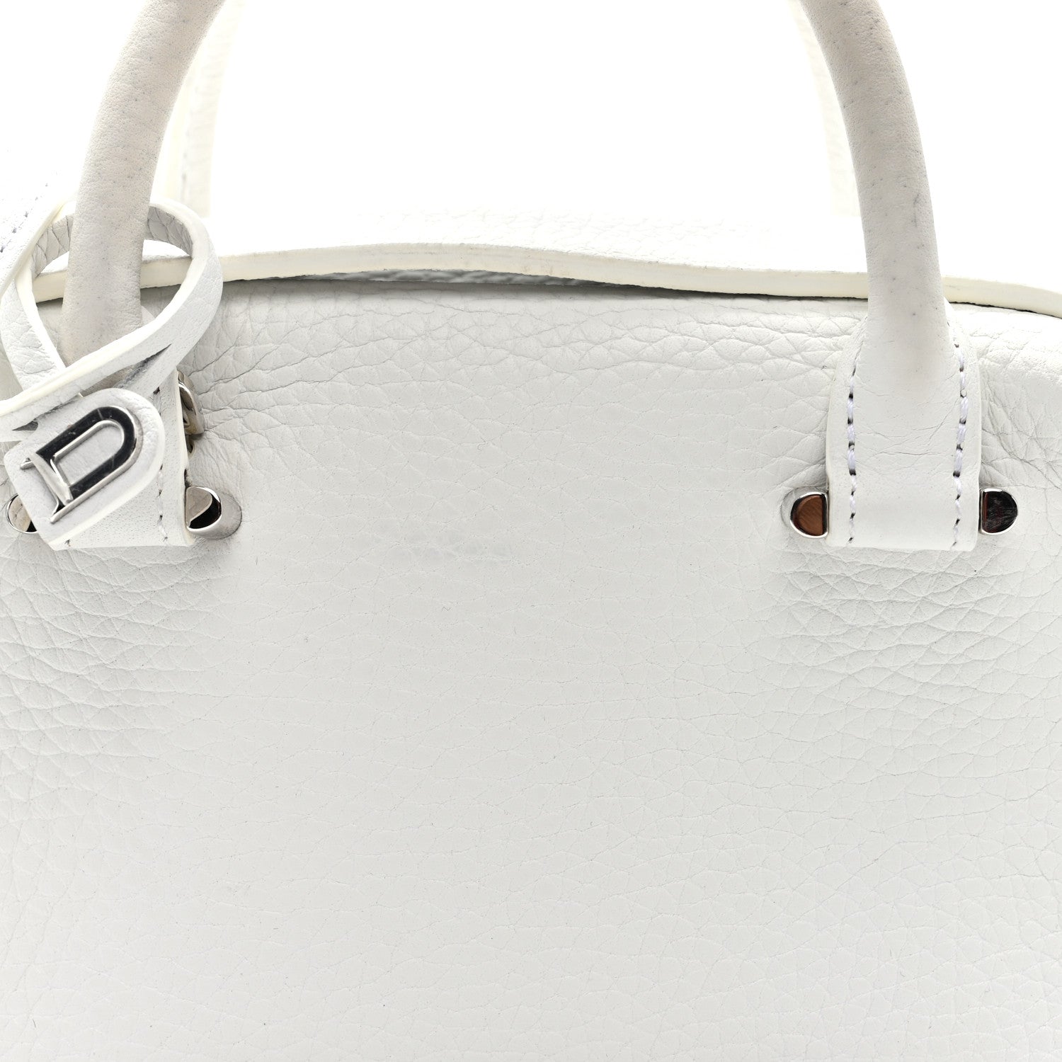 Delvaux Taurillon Soft Nano Cool Box Satchel White 7 of 9