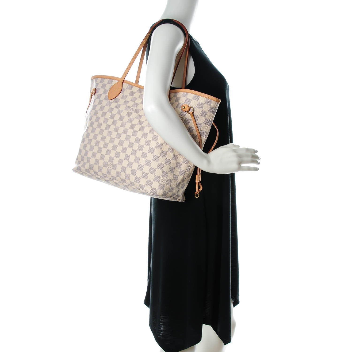 Louis Vuitton Damier Azur Neverfull MM 2 of 7