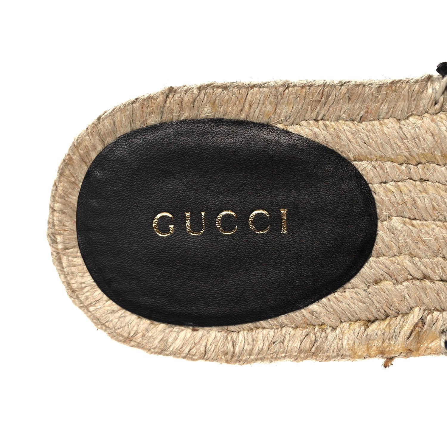 Gucci Nappa Matelasse GG Marmont Espadrille Slippers 38 Black 7 of 9