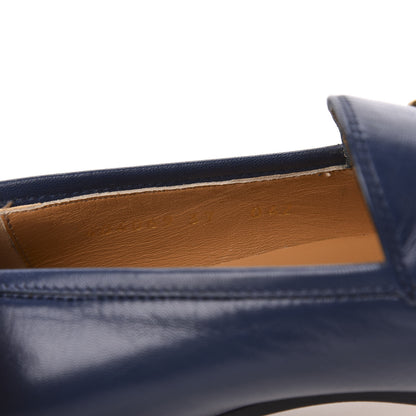 Gucci Malaga Kid Womens Jordaan Loafers 37 Blue Agata 8 of 9