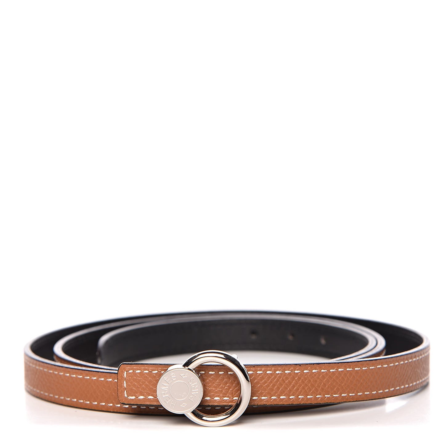 Swift Epsom 13mm Mini Laquee Reversible Belt 90 Black Gold