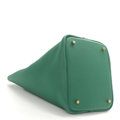 Hermes Taurillon Clemence Picotin Lock 22 MM Vert Vertigo 4 of 10