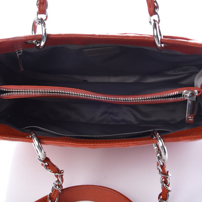 Chanel Caviar Quilted Grand Shopping Tote GST Orange 5 of 7
