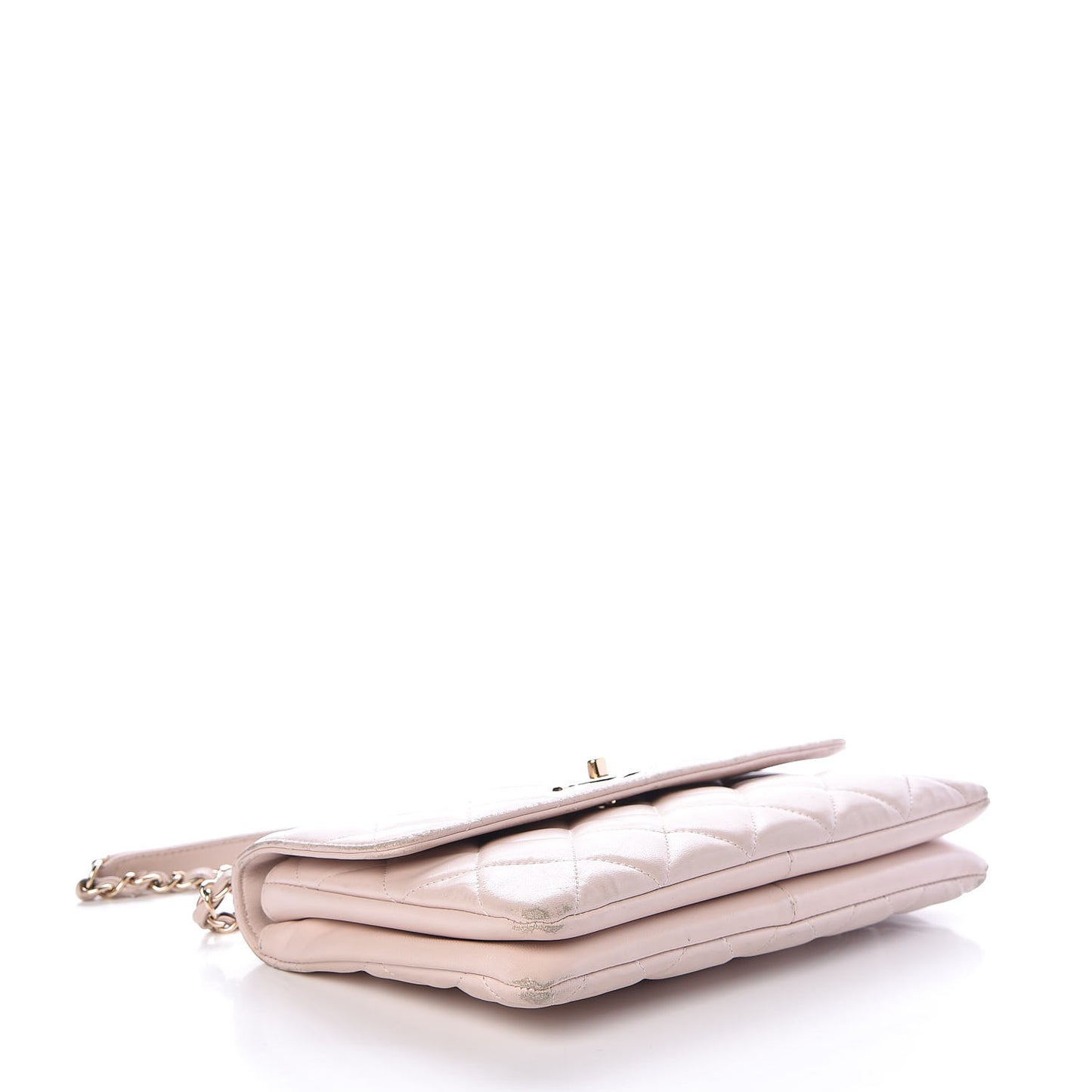 Lambskin Quilted Medium Trendy CC Flap Pink