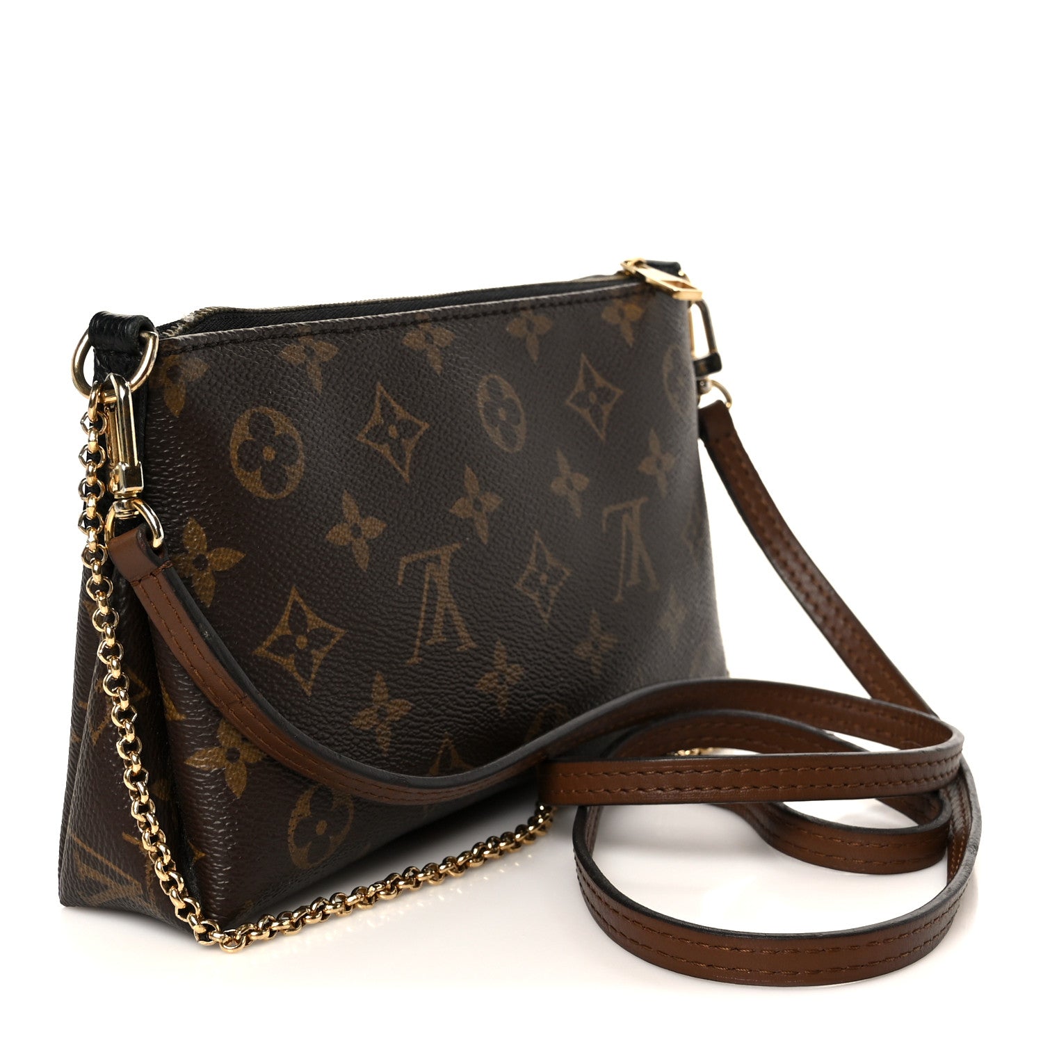 Louis Vuitton Monogram Pallas Clutch Black 3 of 11