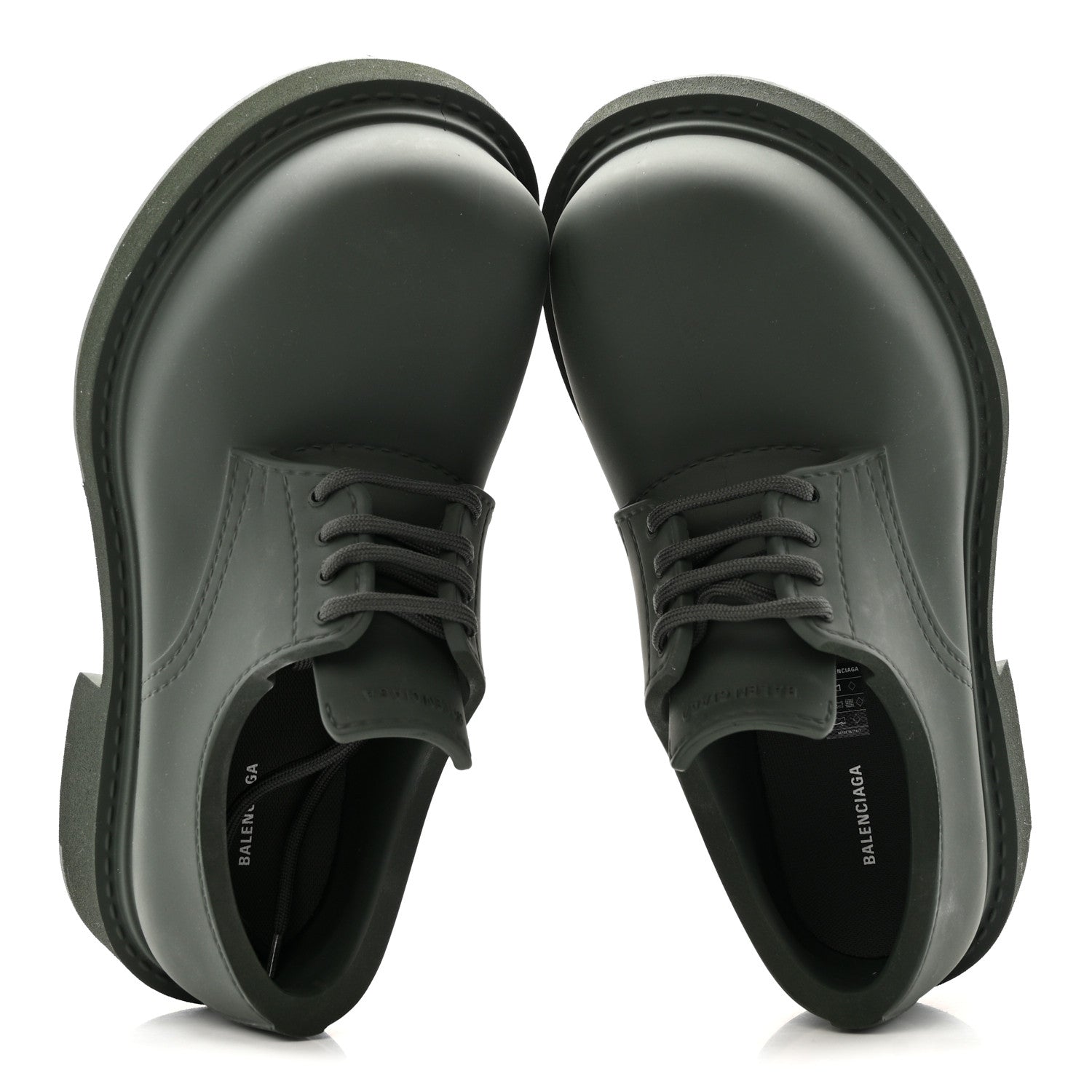 Balenciaga EVA Rubber Steroid Derby 39 Dark Khaki 1796085