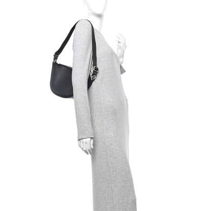 Fendi Cuoio Romano Small Melon Bag Black 2 of 15