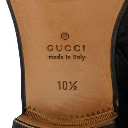 Gucci Quentin Goatskin Mens Horsebit Ankle Boots 10.5 Black 8 of 9