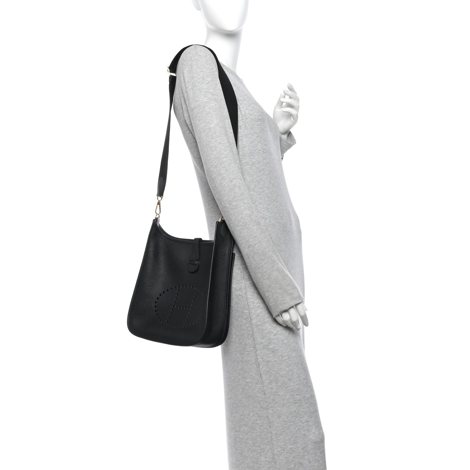 Hermes Taurillon Clemence Evelyne III PM Black 2 of 11