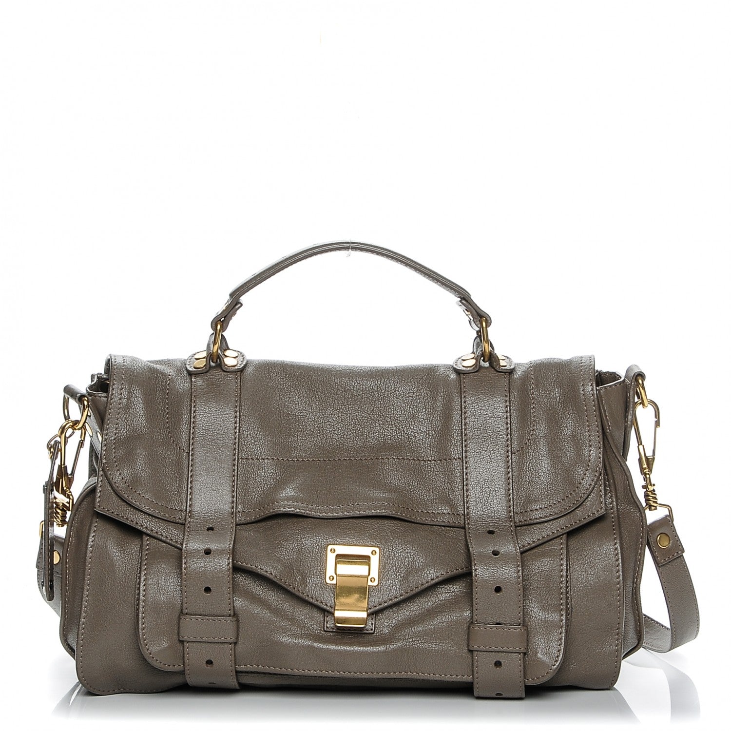 Proenza Schouler Lambskin Medium PS1 Satchel Smoke 1 of 7
