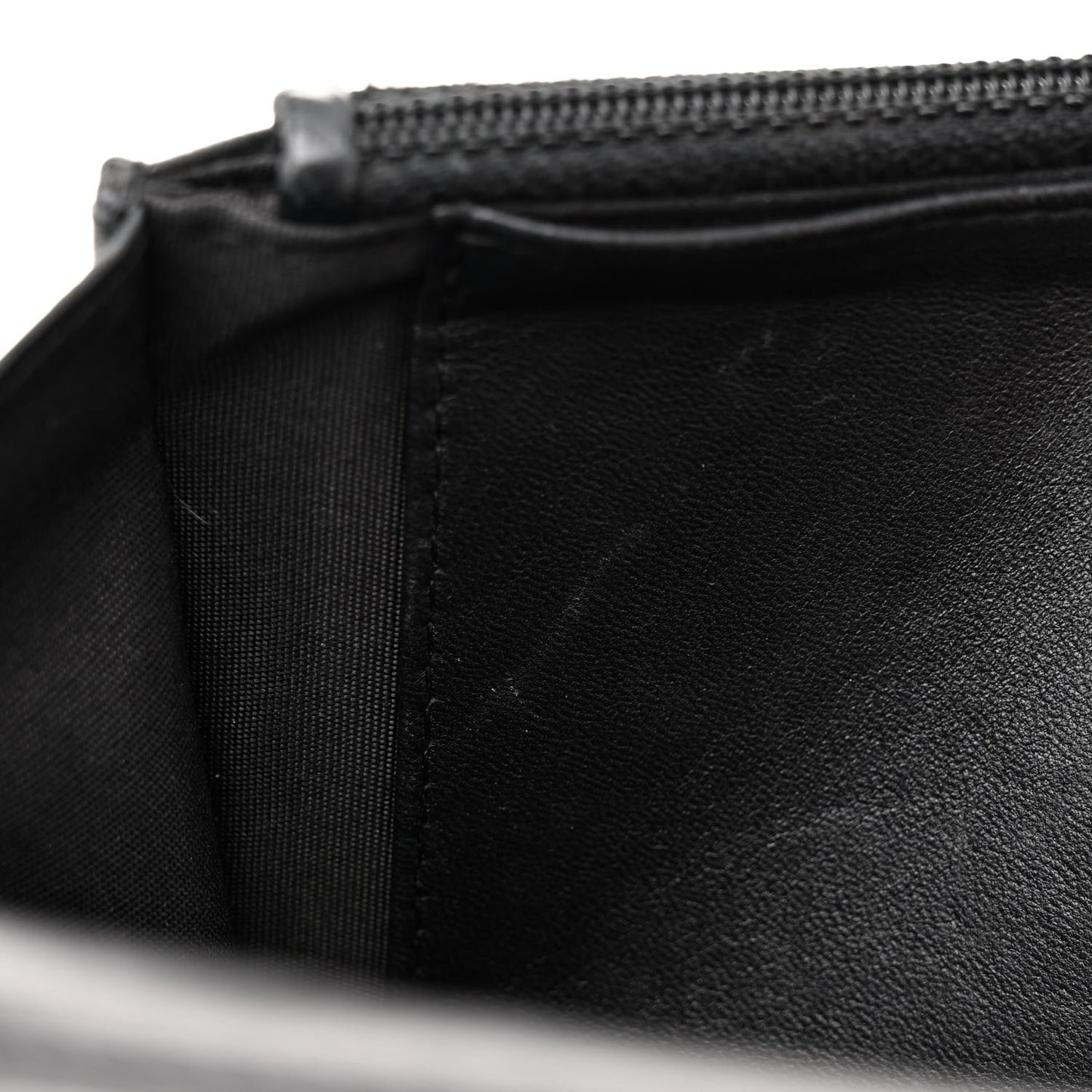 Lambskin Quilted Boy Wallet On Chain WOC Black