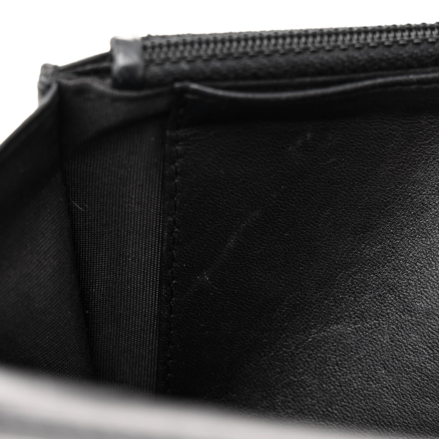 Chanel Lambskin Quilted Boy Wallet On Chain WOC Black 11 of 11