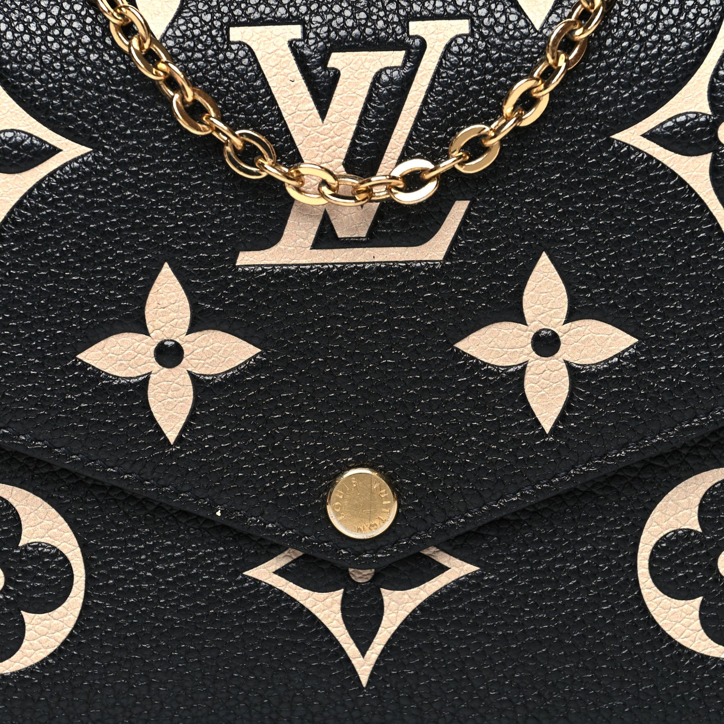 Empreinte Monogram Giant Felicie Pochette Black Beige