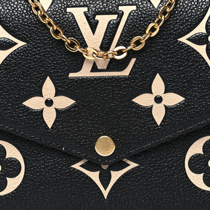 Louis Vuitton Empreinte Monogram Giant Felicie Pochette Black Beige 11 of 15