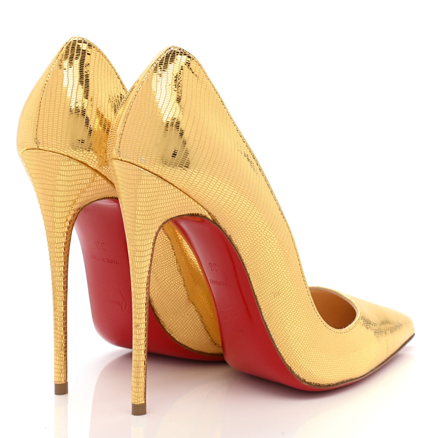 Laminato Dino So Kate 120 Pumps 38 Gold
