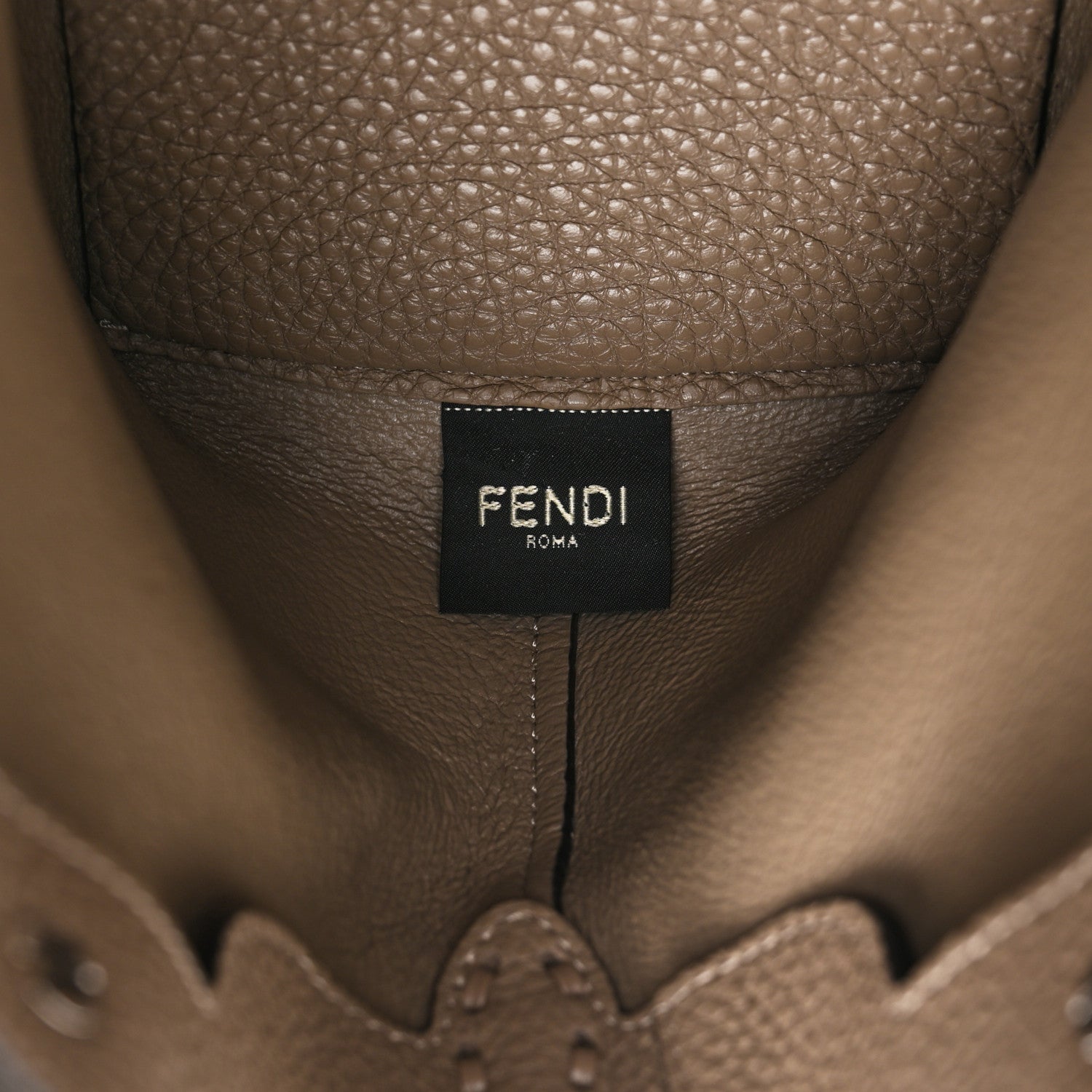 Fendi Cuoio Romano Selleria Medium By The Way Boston Bag Grey 7 of 10