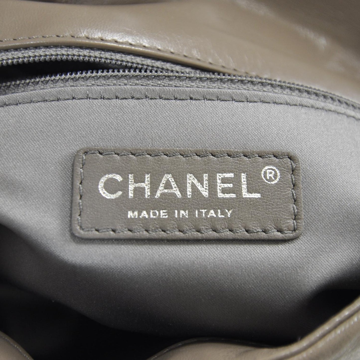 Lambskin Tweedy Flap Taupe