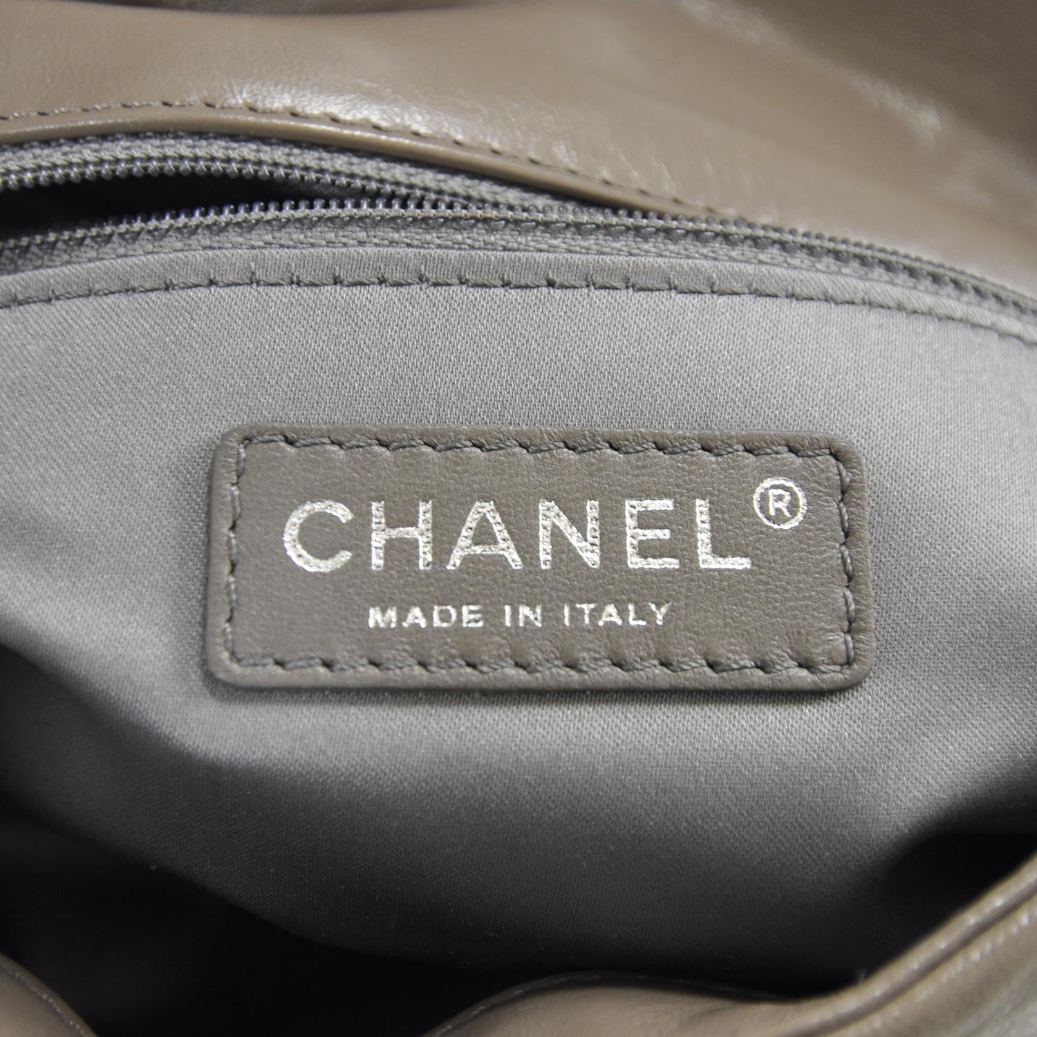 Chanel Lambskin Tweedy Flap Taupe 7 of 9