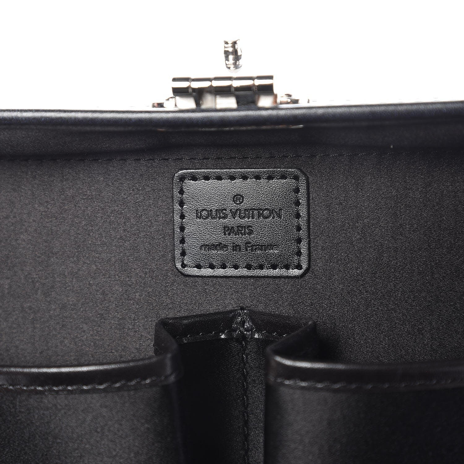 Louis Vuitton Monogram Glace Valisette PM Black 6 of 7
