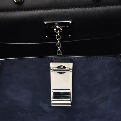 Proenza Schouler Suede Small Hava Top Handle Bag Indigo 7 of 8