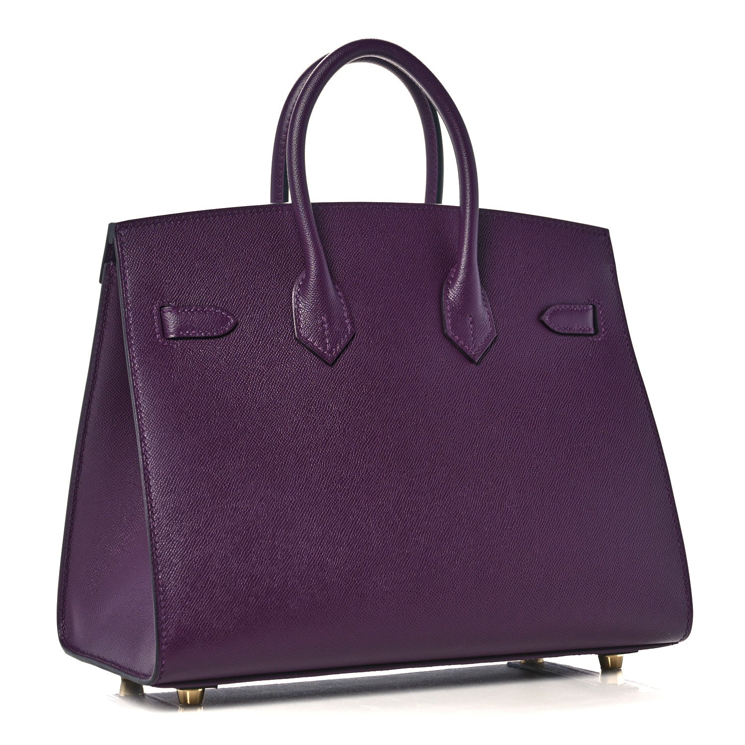 Hermes Madame Calfskin Birkin Sellier 25 Cassis 3 of 34