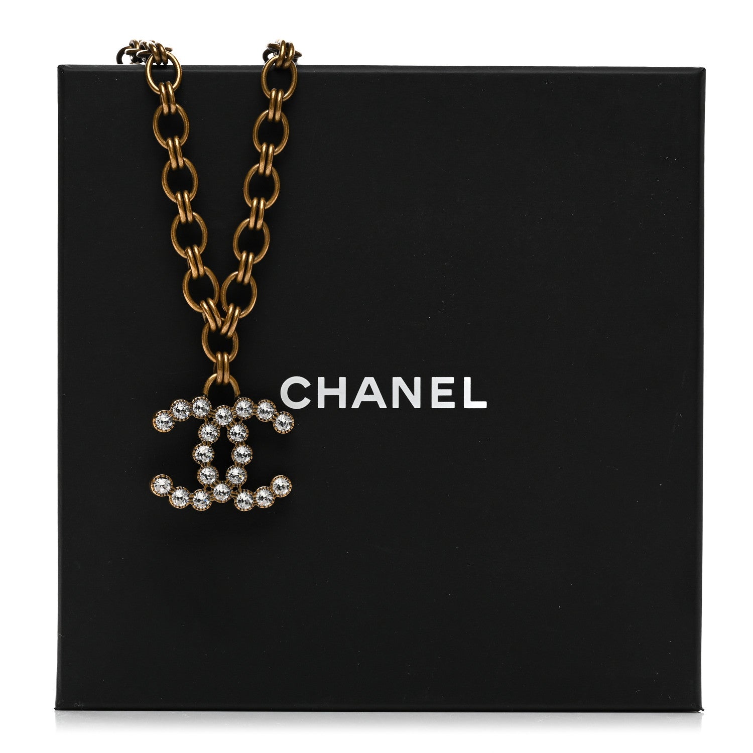 Chanel Crystal CC City Of Lights Necklace Gold 6 of 6
