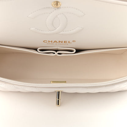 Chanel Caviar Quilted Small Double Flap White 4 of 8