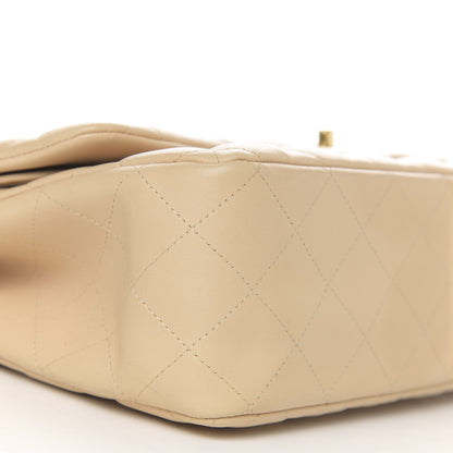 Chanel Lambskin Quilted Jumbo Double Flap Beige Clair 10 of 12
