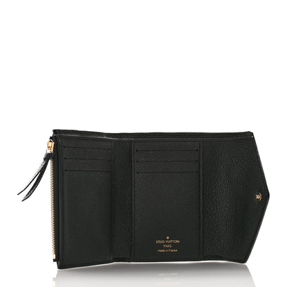 Louis Vuitton Empreinte Monogram Giant Victorine Wallet Black Beige 5 of 6