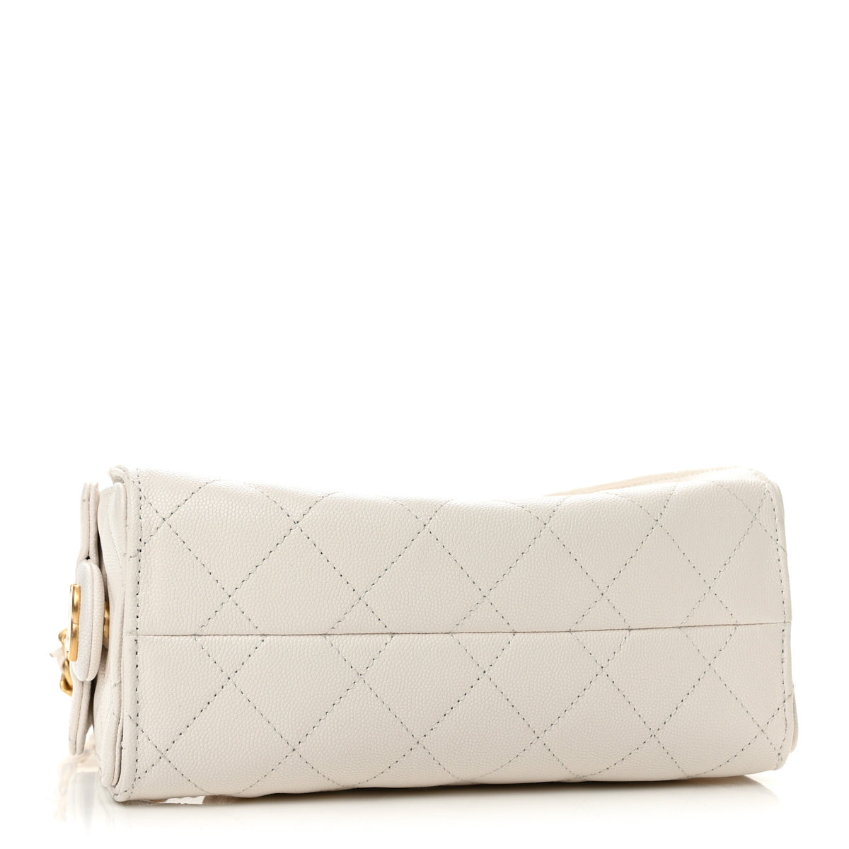Chanel Caviar Quilted Mini Chanel 25 Handbag White 4 of 11