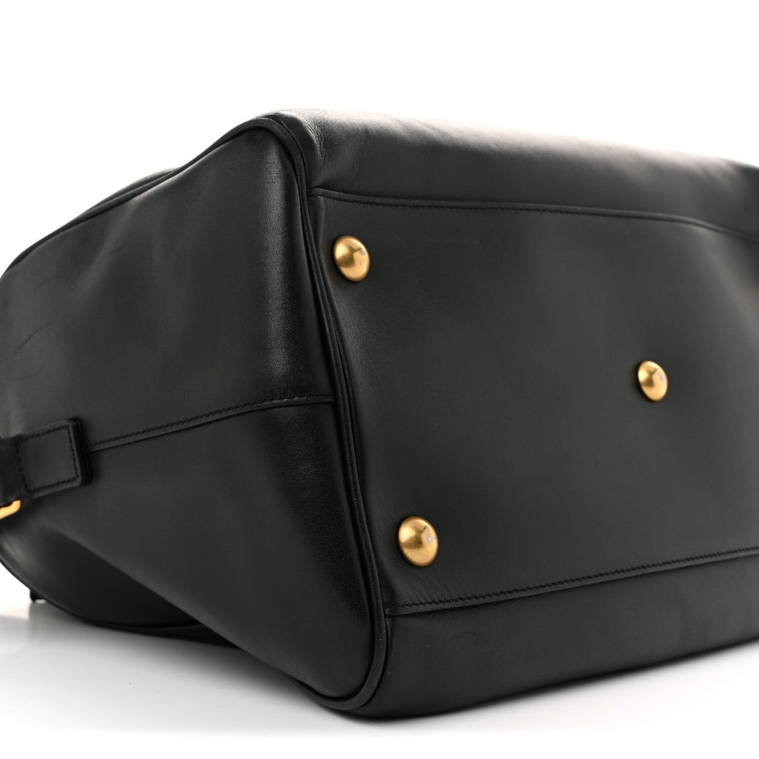 Saint Laurent Calfskin Classic Duffle 6 Black 9 of 13