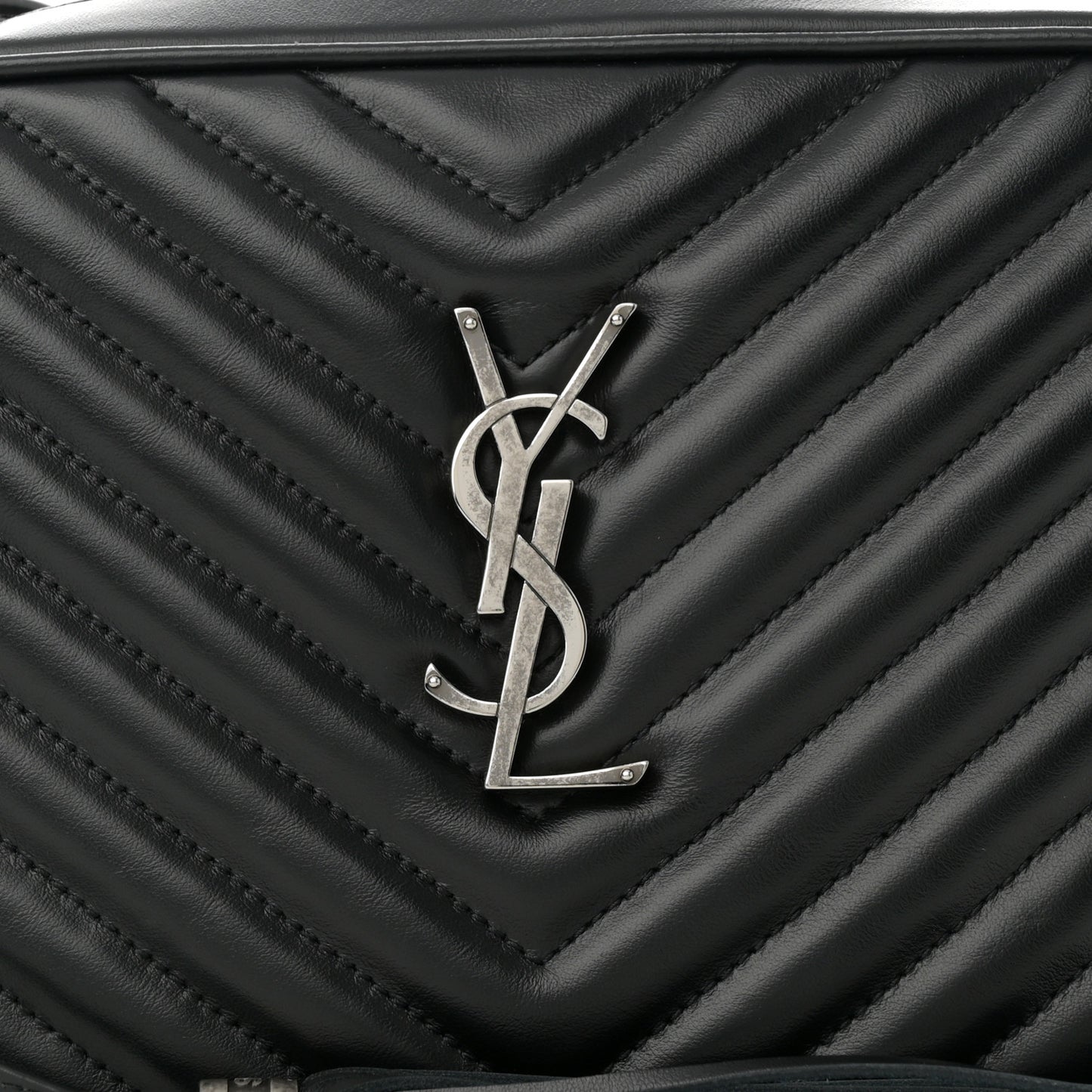 Calfskin Matelasse Monogram Lou Camera Bag Black