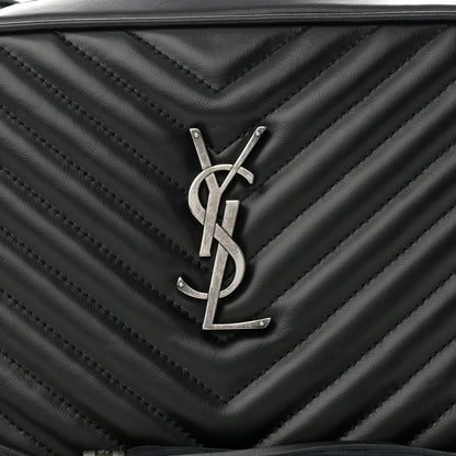 Saint Laurent Calfskin Matelasse Monogram Lou Camera Bag Black 9 of 11