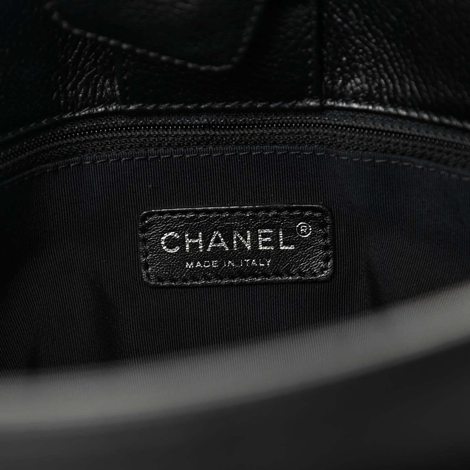 Chanel Calfskin Cerf Executive Shopper Tote Black 6 of 10