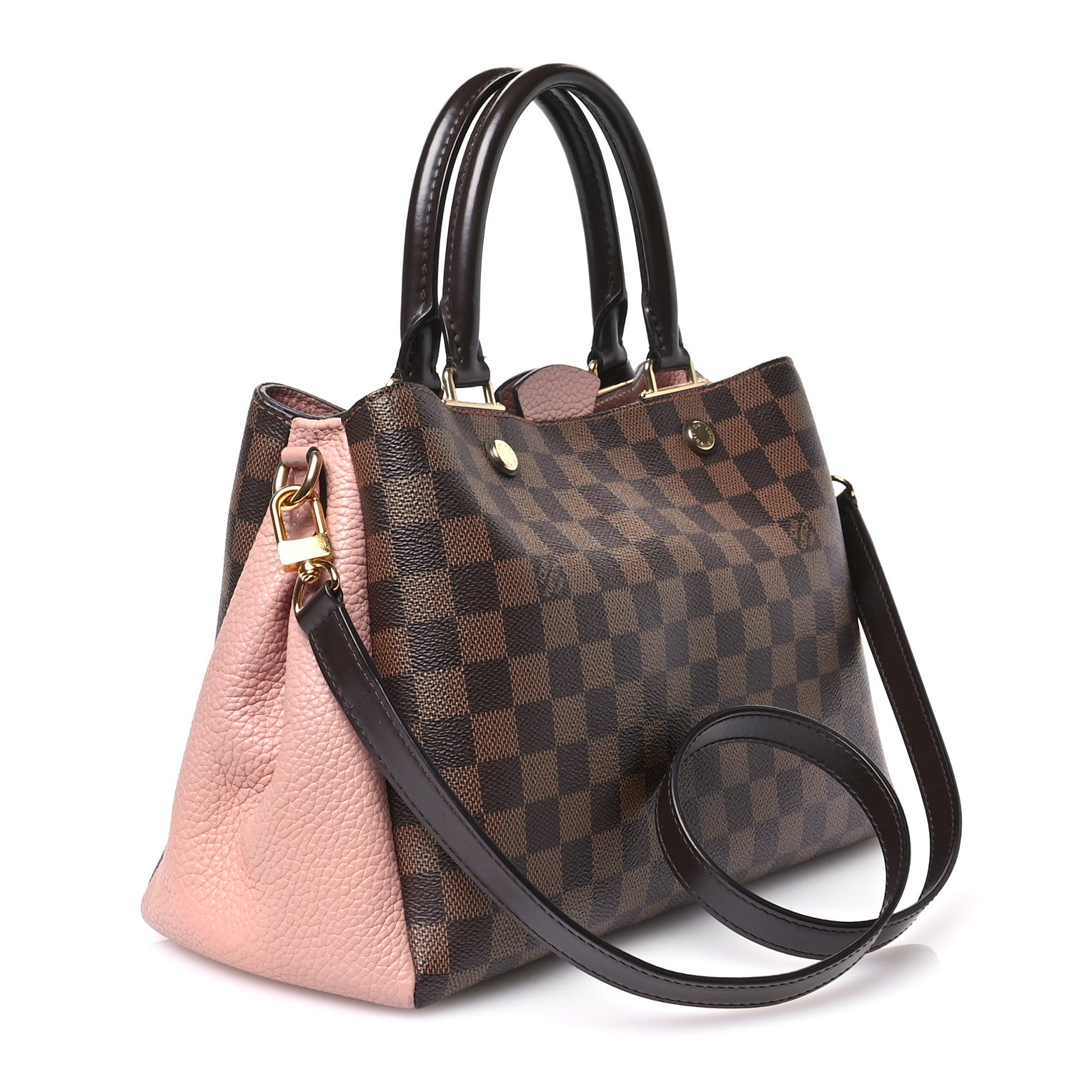 Louis Vuitton Damier Ebene Cuir Taurillon Brittany Magnolia 3 of 13
