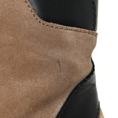 Louis Vuitton Suede Calfskin Monogram Laureate Platform Desert Boots 38.5 Taupe 15 of 18