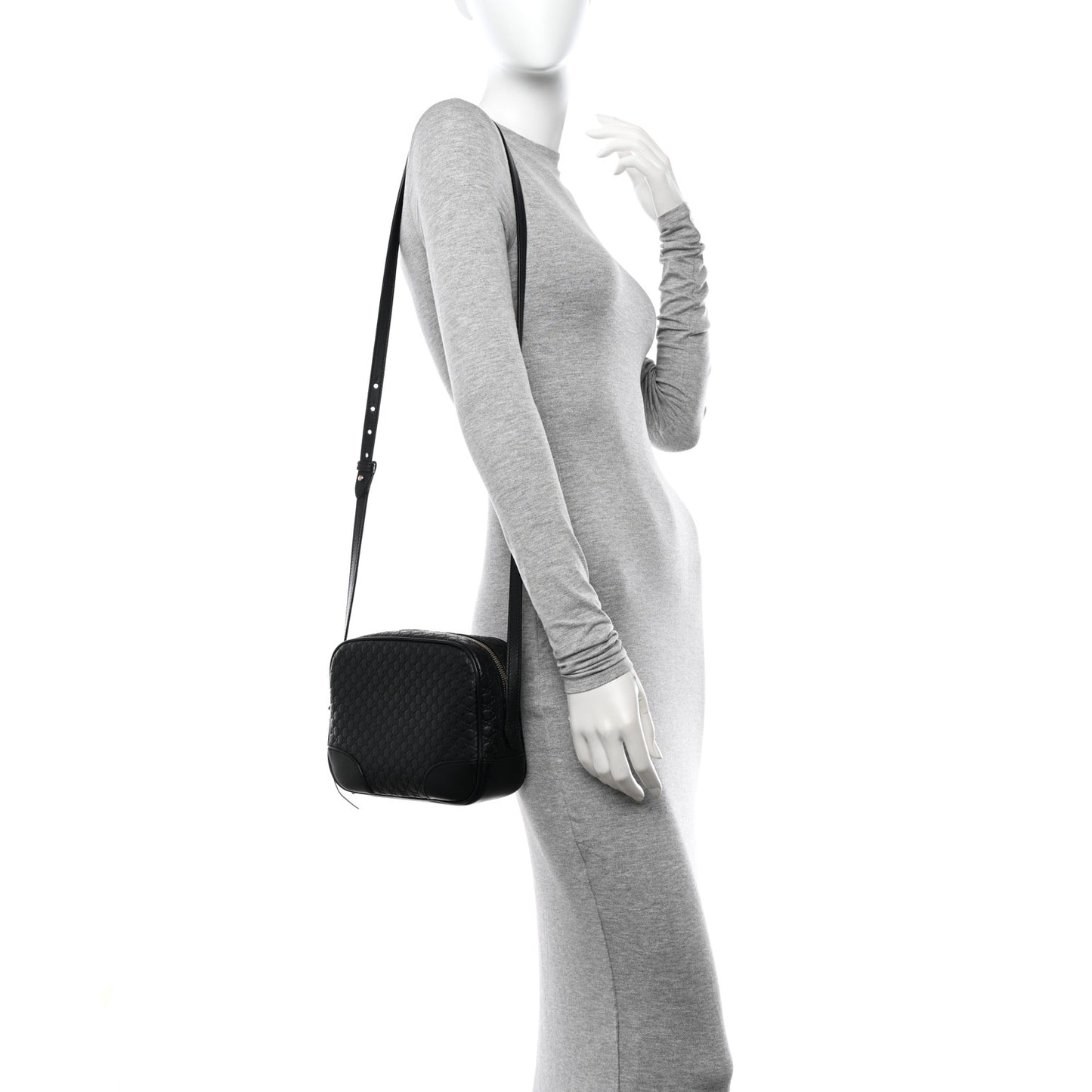 Microguccissima Mini Bree Messenger Bag Black