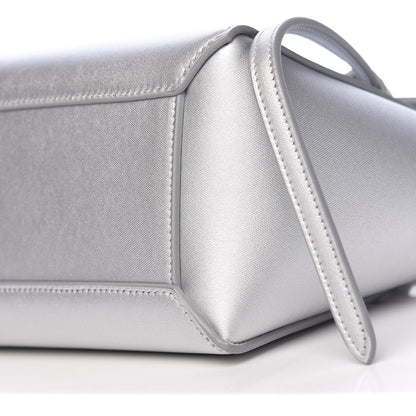 Celine Laminated Calfskin Nano Belt Bag Silver 9 of 11