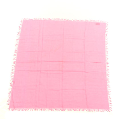 Gucci Wool Silk GG Monogram Fringe Scarf Pink 1 of 4