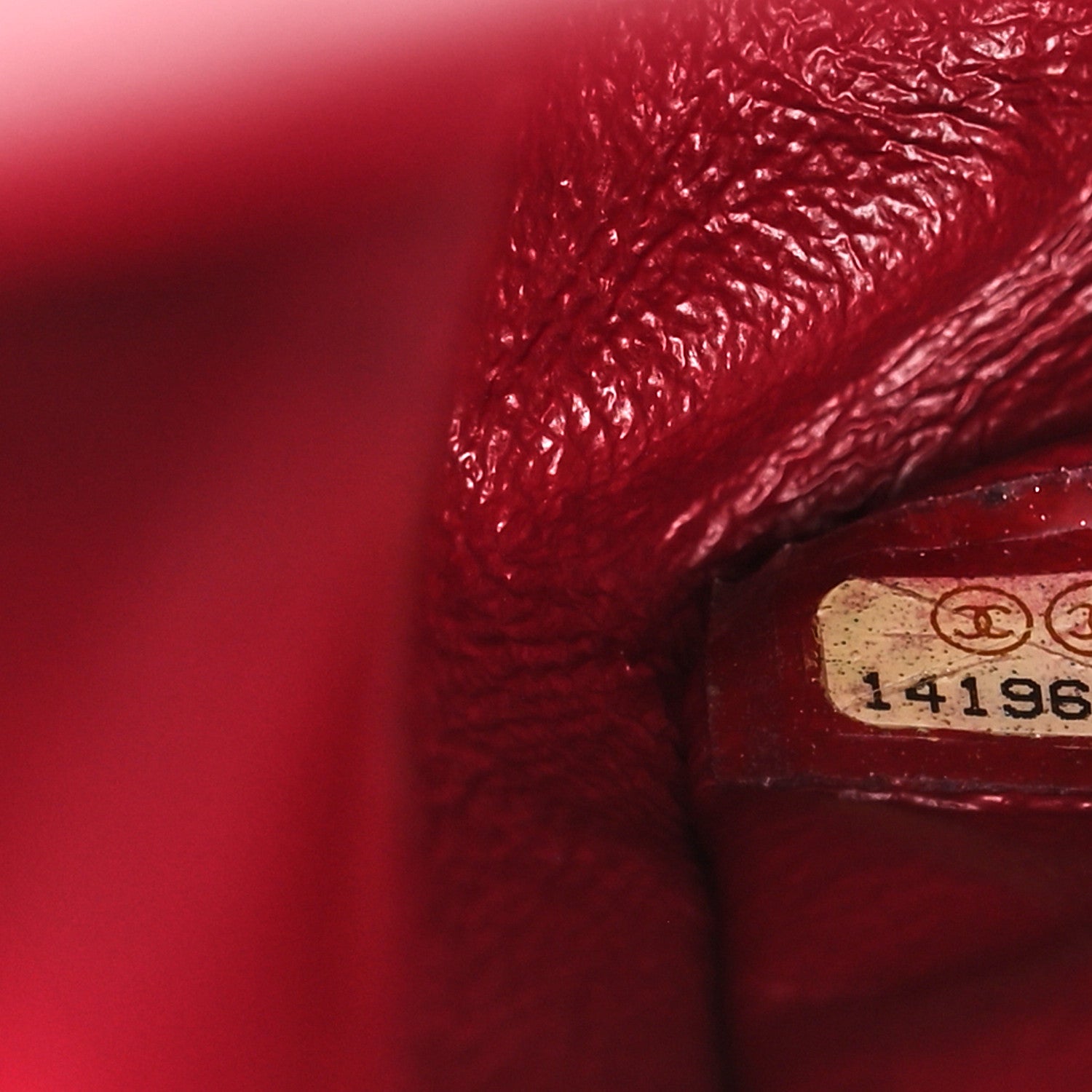 Chanel Distressed Patent 2.55 Reissue 227 Flap Raspberry Red 7 of 11